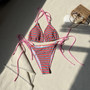 Striped Sexy Two Pieces Bikini Swimsuit