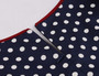 Women Retro Polka Dot Contrast Color Dress