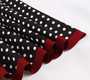 Women Retro Polka Dot Contrast Color Dress