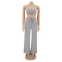 Women Bow Suspender Top and Pant French Summer Two-piece Set