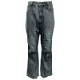 Women Washed Pocket Buttons Denim Pant