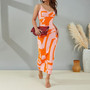 Women Sexy Print Maxi Dress