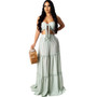 Women Summer Sexy Strapless Dress Set