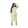 Fashionable Casual Solid Dress with Slits and Pockets