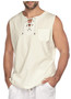 Men Sleeveless Tie Top