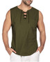 Men Sleeveless Tie Top