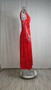 Summer Women's Solid Color Chic Slash Shoulder High Waisted Irregular Long Dress