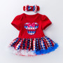 Baby short-sleeved baby dress baby dress printed star dress