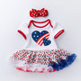 Baby short-sleeved baby dress baby dress printed star dress