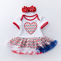 Baby short-sleeved baby dress baby dress printed star dress