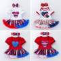 Baby short-sleeved baby dress baby dress printed star dress