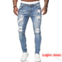 men Ripped Trendy Black Denim Pants