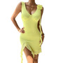 Women's Spring Summer Solid Color Chic Fashion Slim Strap Dress