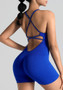 Women Seamless One-Piece Yoga Suit Hollow Sling Romper