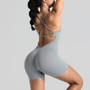 Women Seamless One-Piece Yoga Suit Hollow Sling Romper