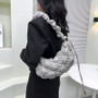 Women Cloud Pleated Dumpling Bag Single Shoulder Crossbody Bag