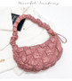 Women Cloud Pleated Dumpling Bag Single Shoulder Crossbody Bag