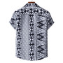 Men's Print Holidays Men's Short Sleeve Casual Shirt