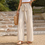 Casual Pants Women's Summer Loose Casual Wide Leg Solid Color Trousers