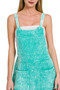 Zenana Woven Double Gauze Acid Washed Romper