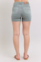 Judy Blue Full Size Hw Garment Dyed & Back Pkt Embroidery Shorts Plus Size