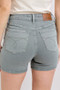 Judy Blue Full Size Hw Garment Dyed & Back Pkt Embroidery Shorts Plus Size