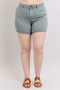 Judy Blue Full Size Hw Garment Dyed & Back Pkt Embroidery Shorts Plus Size