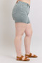 Judy Blue Full Size Hw Garment Dyed & Back Pkt Embroidery Shorts Plus Size
