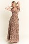Jade By Jane Ruffle Sleeve Tiered Maxi Dress