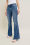 Judy Blue Full Size Mr Vintage Wash Flare Jeans W/ Destroy and Fray Hem Plus Size