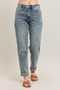 Judy Blue Full Size Hw Vintage Wash Double Roll Cuff Bf Jeans Plus Size