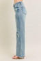 Judy Blue Full Size Hw Destroy & Knee Patch Straight Jeans Plus Size