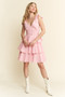 Jade By Jane Gingham Tiered Mini Dress