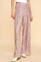 Davi & Dani Geo-pleated Elastic Waistband Pants