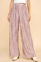 Davi & Dani Geo-pleated Elastic Waistband Pants