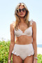 Davi & Dani Ruffled Adjustable Straps Bikini Set