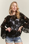 ADORA  Bell Sleeve Crochet Top