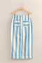 HYFVE Striped Pocket Detail Maxi Skirt