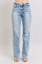 Judy Blue Full Size Mid Rise Light Wash Dad Jeans Plus Size