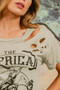 BiBi Cotton Slub Laser Top American Cow Boy Graphic