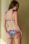 Davi & Dani Flower Print Ruffled Bikini Set