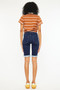 Kancan Mid Rise Bermuda Denim Shorts