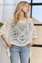 ADORA Boat Neck Crochet Lace Cover Up