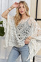 ADORA Boat Neck Crochet Lace Cover Up