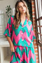 Mittoshop Chevron Print Short Sleeve Crop Shirt