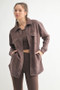 MONO B Snap-On Shacket with Pockets