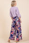 Mittoshop Abstract Print Elastic Waist Wide Leg Pants
