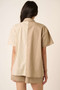 Mittoshop Color Block Short Sleeve Shirt and Shorts Set