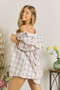 ADORA utton Down Plaid Shirt