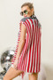 BiBi American Flag Fringe Edged Sweater Vest